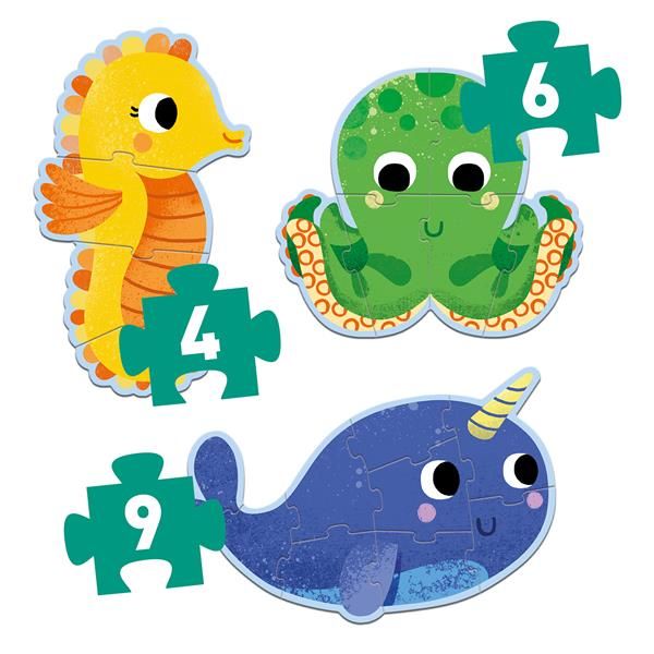 Primo Puzzle - Dans la mer 4-6-9pcs