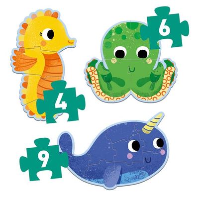 Primo Puzzle - Dans la mer 4-6-9pcs
