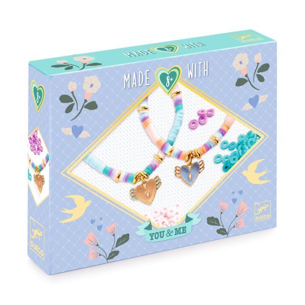 You &amp; Me - Bracelets Heishi coeurs