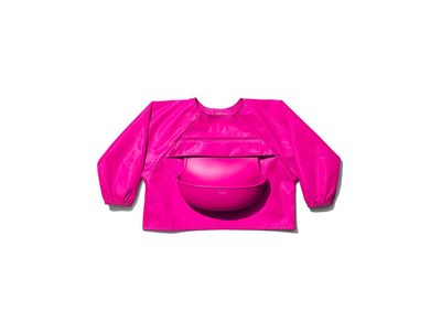 Bavoir à manches pour bébé - Rose