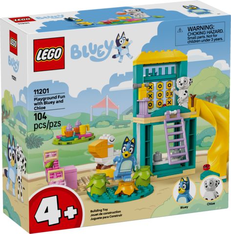 Lego Bluey 11201 Le terrain de jeu de Bluey et Chloe