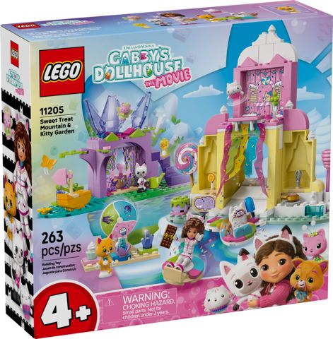Lego Gaby&#39;s Dollhouse 11205 La montagne des friandises et le jardin de Fée Minette
