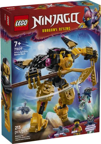 Lego Ninjago 71839 Le robot de combat de Spinjitzu d’Arin