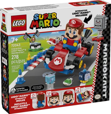 Lego Super Mario 72043 Mario Kart – LEGO Mario interactif et kart standard