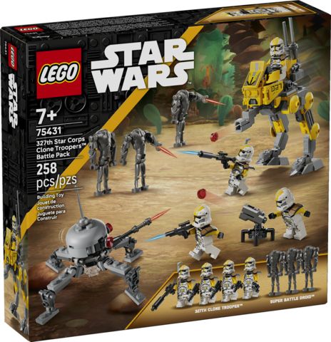 Lego Star Wars 75431 Ensemble de combat de soldats clones du 327e corps d’armée stellaire