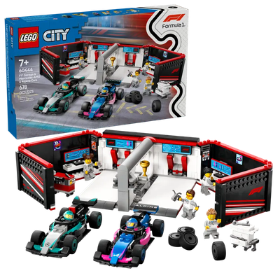 Lego City 60444 Le garage de F1 et les voitures Mercedes-AMG et Alpine