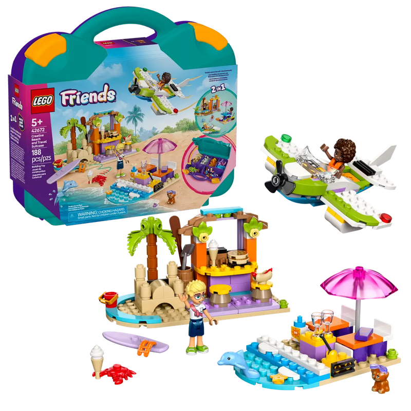 Lego Friends 42672 La valise créative de plage et de voyage