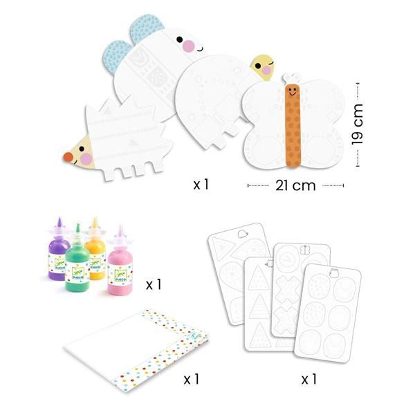 Peinture à doigts magique - Petites formes