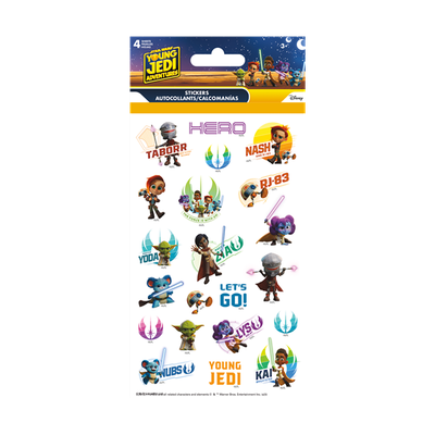 Yound Jedu Adventures - Stickers -4Feuilles