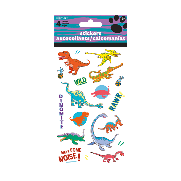 Dinotime - Autocollants - 4Feuilles