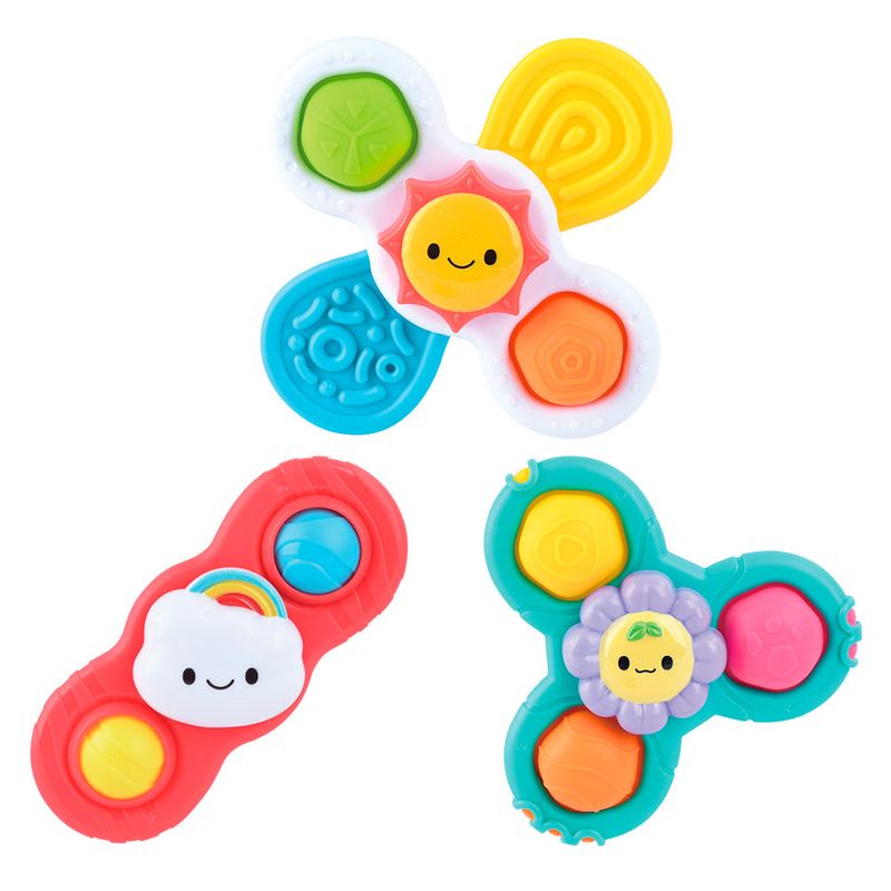 Trio de toupies à ventouse