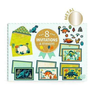 8 Invitations - Cric Croc, Dino Rock