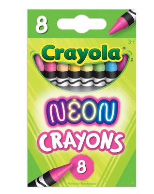 Crayons de cire néon (8)