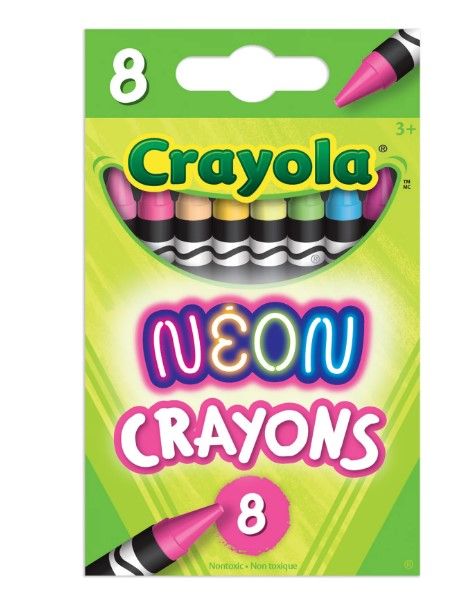Crayons de cire néon (8)