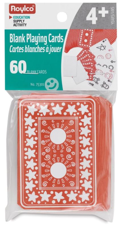 Cartes blanches à jouer