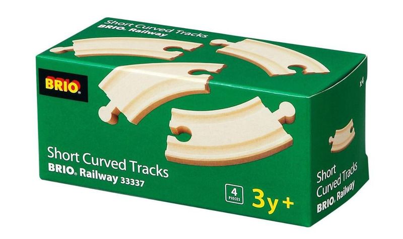 Brio Petit rail courbe 4 pièces
