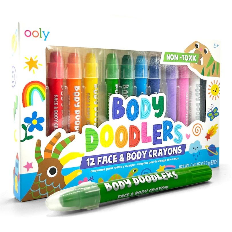 Body Doodlers - 12 Crayons pour la peau