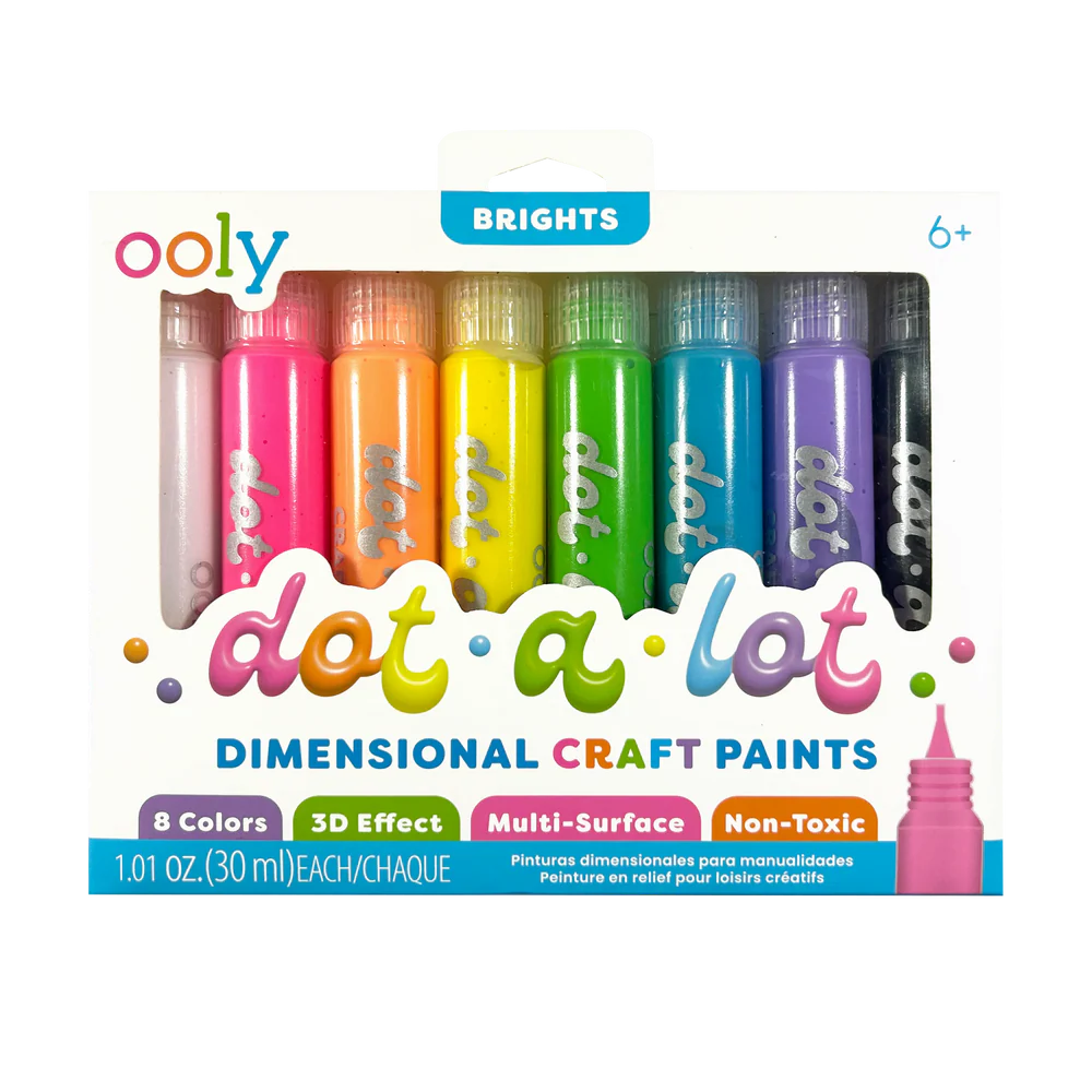 Dot-a-lot Peinture en relief 8 couleurs