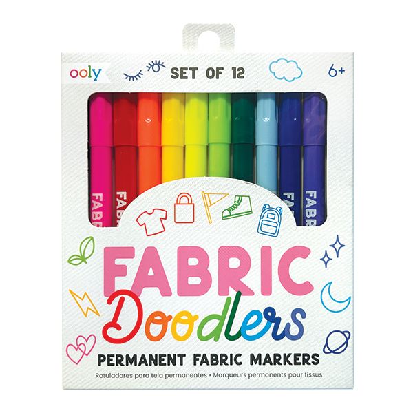Fabric Doodlers 12 marqueurs pour tissus