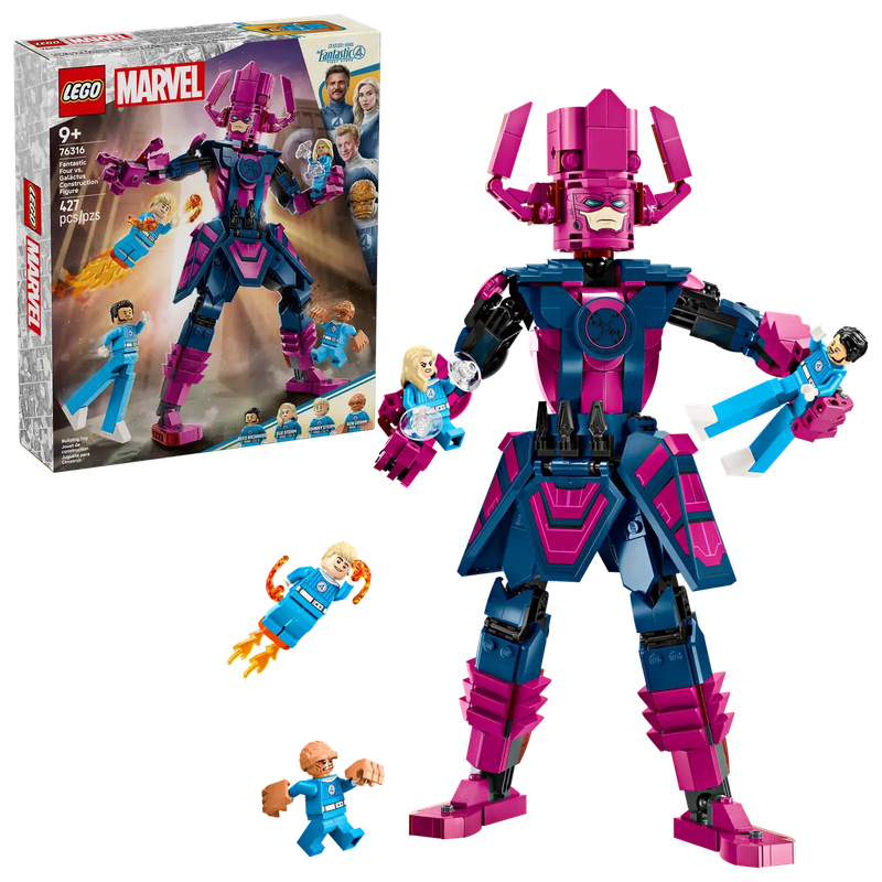 Lego Marvel 76316 Les Quatre Fantastiques contre la figurine à construire de Galactus