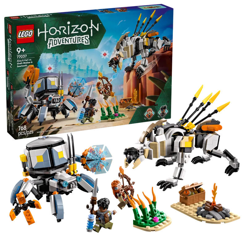 Lego Horizon Adventures 77037 Aloy et Varl contre Shell-Walker et Sawtooth