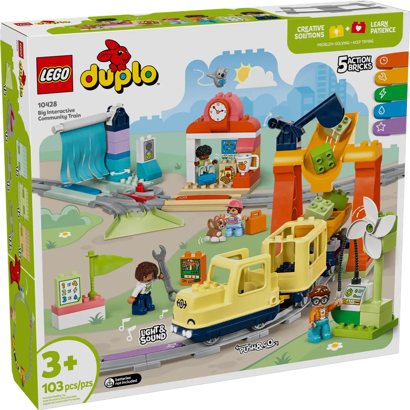 Lego Duplo 10428 Le grand train communautaire interactif