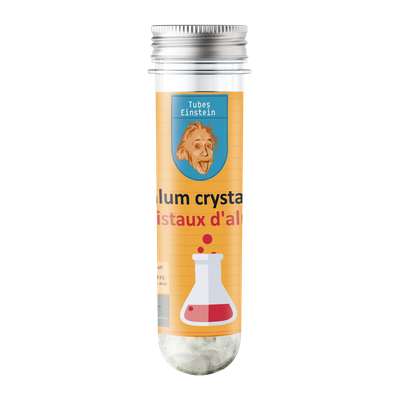 Cristaux d'alun - Tubes Einstein
