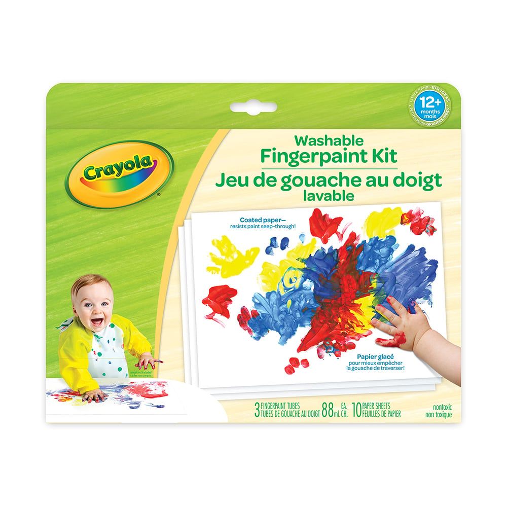 Jeu de gouache au doigt lavable
