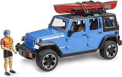 Jeep Wrangler Rubicon Unlimited avec Kayak et Personnage