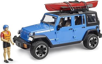 Jeep Wrangler Rubicon Unlimited avec Kayak et Personnage