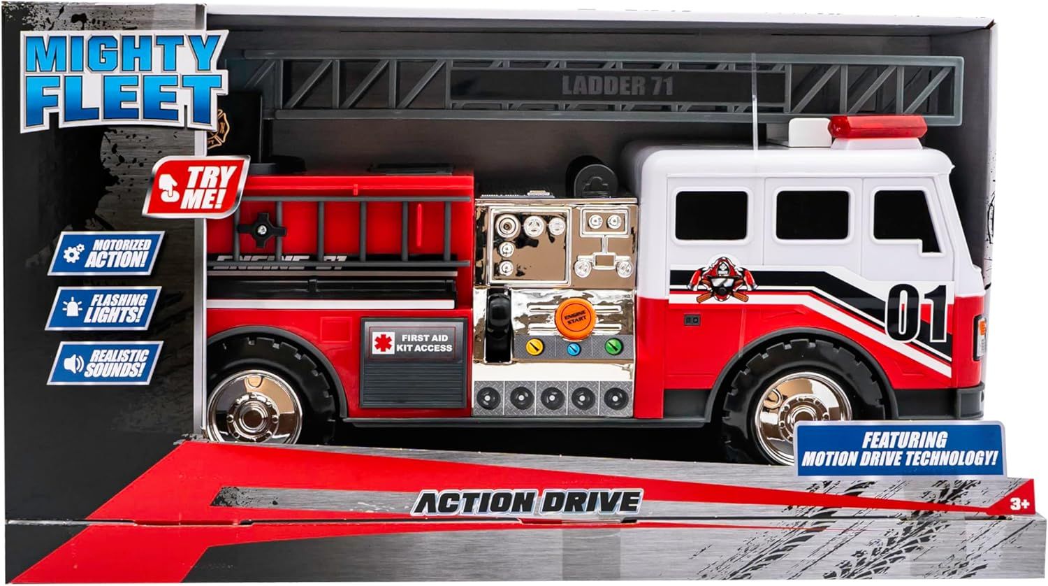 Camion Pompier Son/Lumiere - Mighty Fleet
