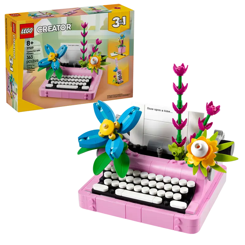 Lego Creator 31169 La machine à écrire avec des fleurs