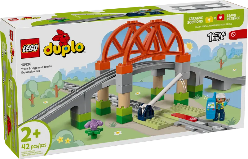 Lego Duplo 10426 Ensemble d'extension Pont et rails de train