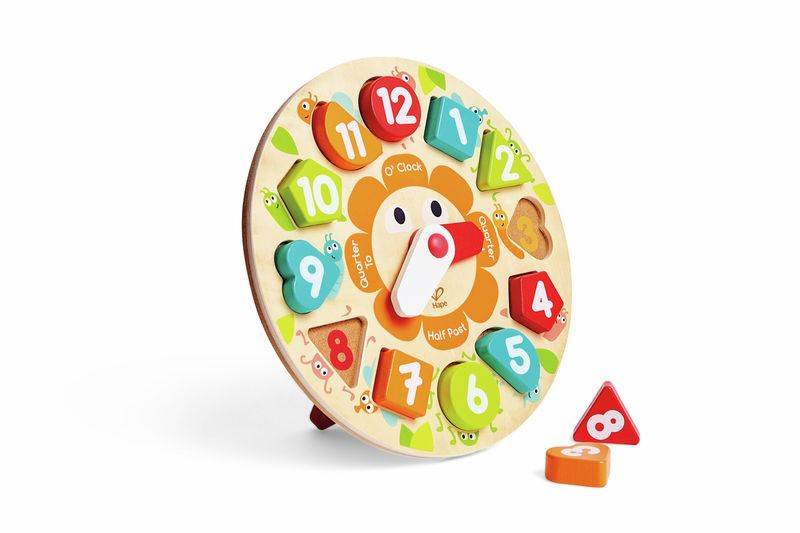 Puzzle à grosses pièces horloge
