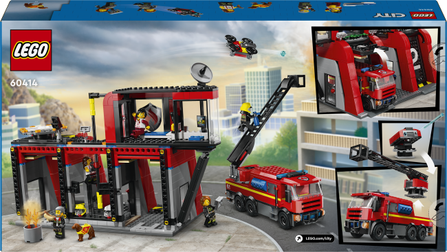 LEGO City 60414 Fire Station with Fire Truck