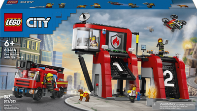 LEGO City 60414 Fire Station with Fire Truck