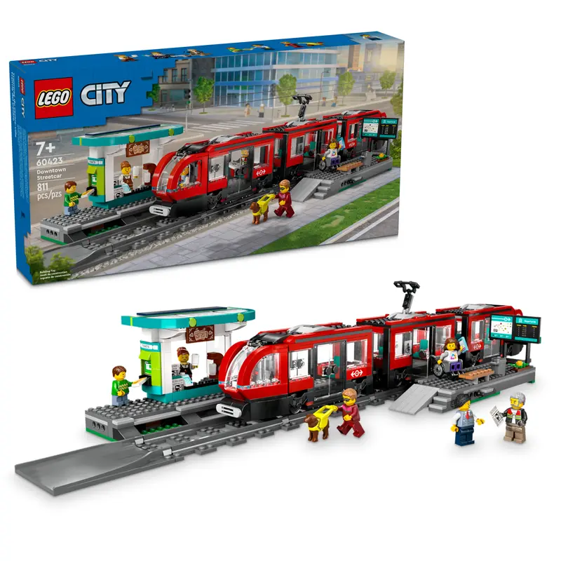 Lego City 60423 Le tramway et la gare du centre-ville
