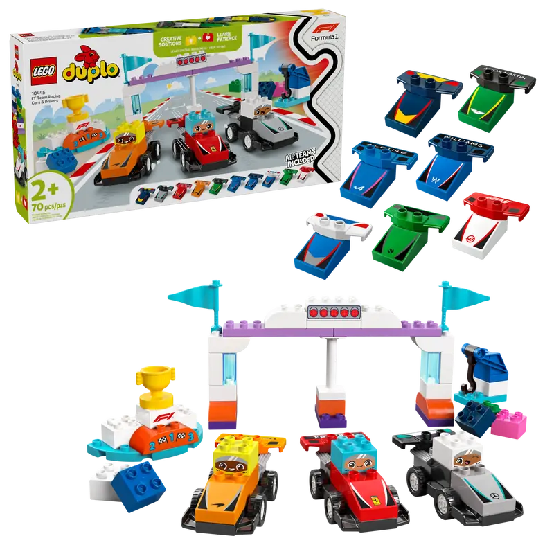 LEGO Duplo 10445 F1 Team Race Cars &amp; Drivers