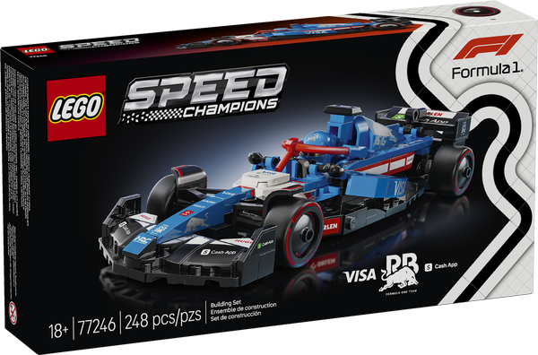 LEGO Speed Champions 77246 Visa Cash App RB VCARB 01 F1 Race Car