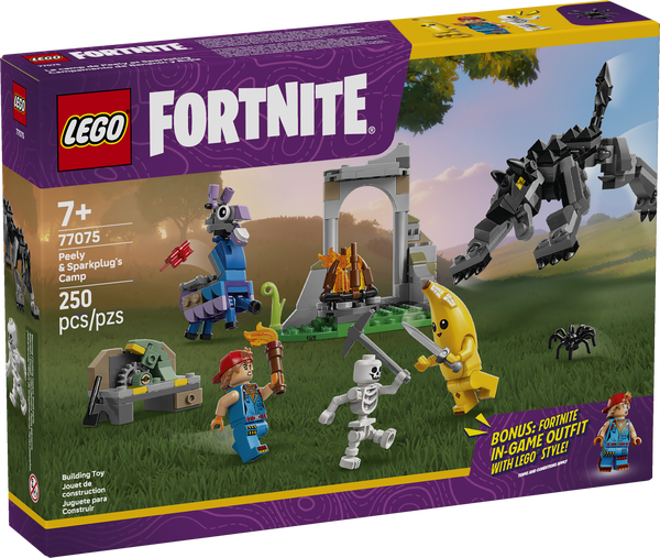 LEGO Fortnite 77075 Peely &amp; Sparkplug's Camp