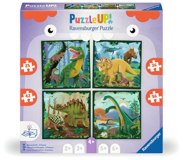 PuzzleUP! 25-36-42-56 Dinosaures