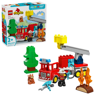 Lego Duplo 10473 Le camion de pompiers avec un boyau et un pompier