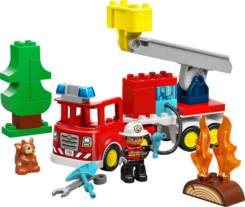 Lego Duplo 10473 Le camion de pompiers avec un boyau et un pompier