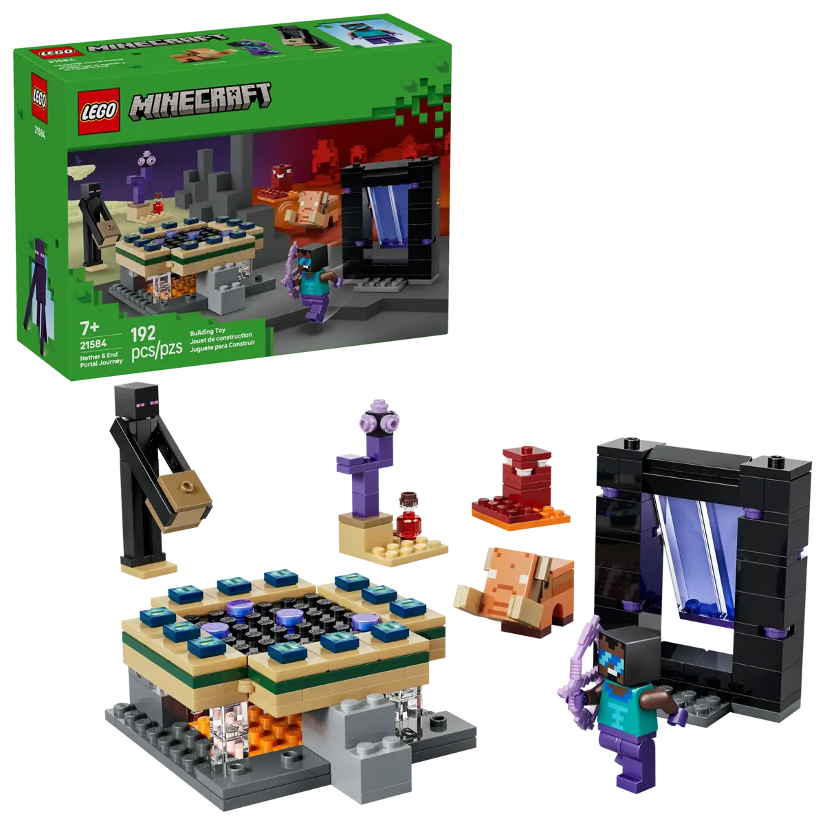 Lego Minecraft 21584 Le portail vers le Nether et l’End