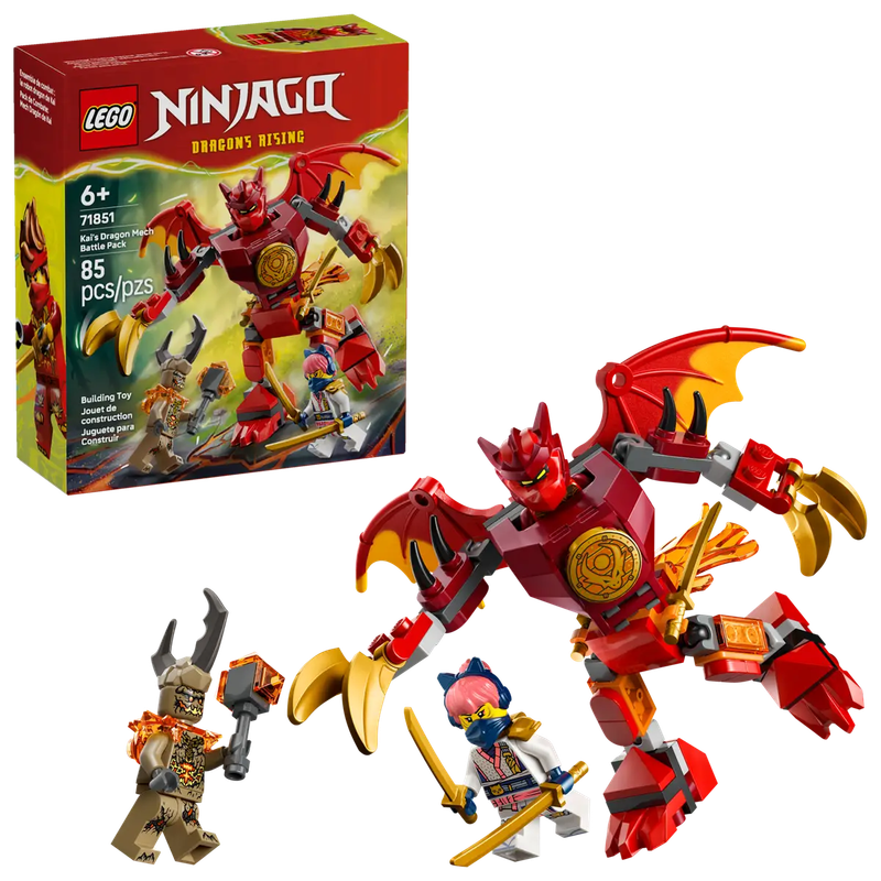 Lego Ninjago 71851 Ensemble de combat : le robot dragon de Kai
