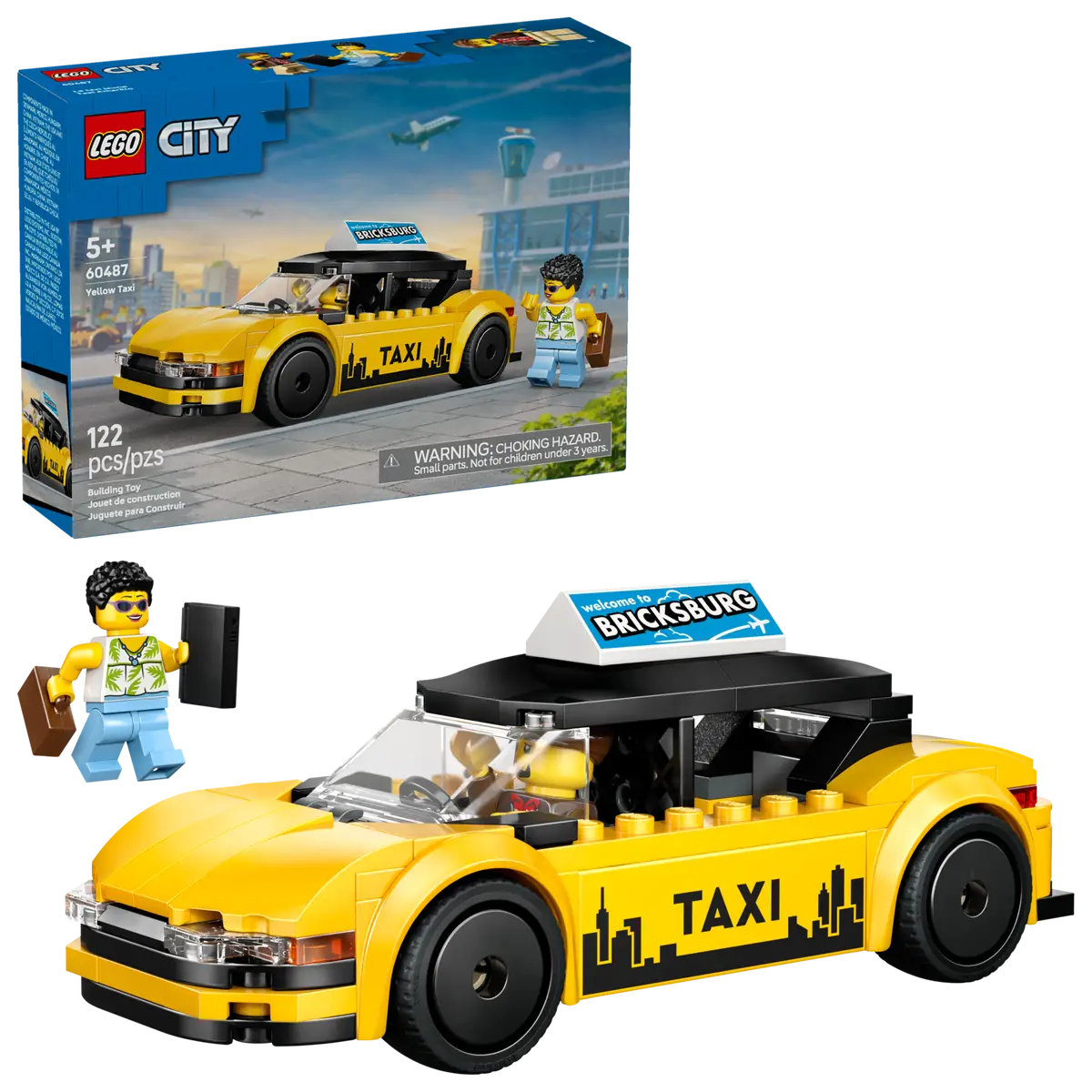 Lego City 60487 Le taxi jaune