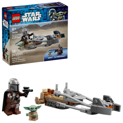 Lego Star Wars 75436 Le Mandalorien et la motojet de Grogu