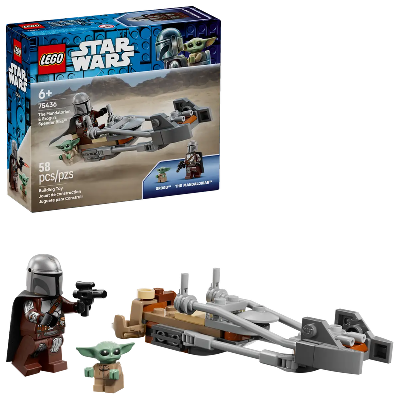 Lego Star Wars 75436 Le Mandalorien et la motojet de Grogu