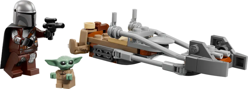 Lego Star Wars 75436 Le Mandalorien et la motojet de Grogu