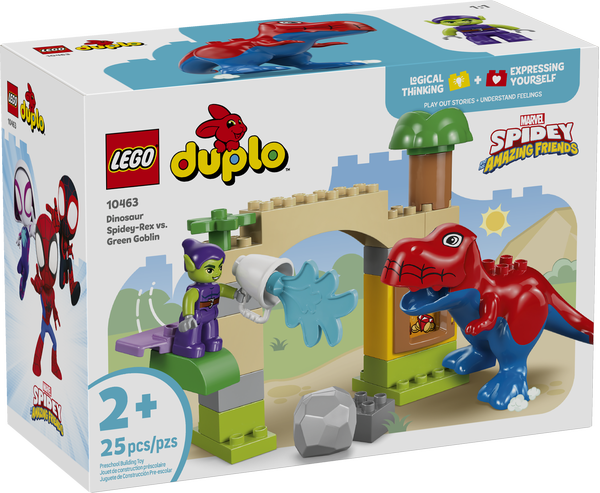 Lego Duplo 10463 Le dinosaure Spidey-Rex contre le Bouffon vert